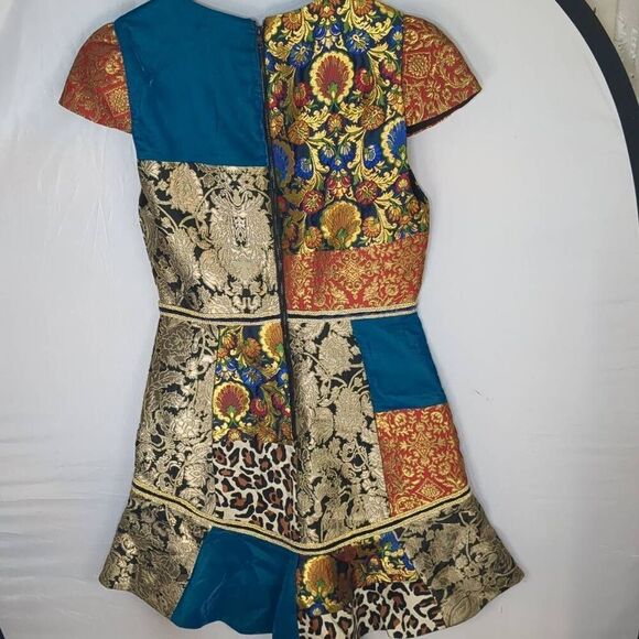 Multicolor Patchwork Dress - Picture 10 of 14